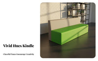 Wear-Resistant Padded Reception Bench Modern Design Combinable Soft Seating Block Multiple Color choices Commercial Furniture Minimalist design for Interior Designers, Office Managers, Waiting Rooms, Lobbies, Offices, Shopping Malls