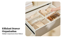Flexible Combination Adjustable Drawer Divider Easy Installation Expandable Drawer Separator Multipurpose for Adults, Bedroom, Kitchen