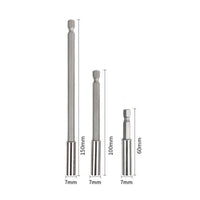 3 Pieces Straight 150 Mm Self-Locking Drill Extension Bar Metal Tool Accessory