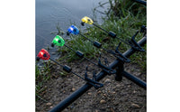 4 Pieces Fishing Indicators with Case Easy Setup Bite Alarm Indicators Bright LED for Anglers