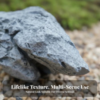 Lightweight PU Foam Landscape Rock Easy Installation PU Foam Fake Rock Long-Lasting Realistic Fake St Single All-Weather for Set Designers, Photographers, Yard, Patio, Pool Area, Photography Studio