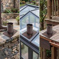 Downspout Outlet with Base Plate Resistant Downspout Outlet Hardware for Villas