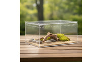 Reptile Breeding Box High Optical Clearness Reptile Terrarium Full View Acrylic Terrarium for Hatching