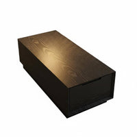 Wabi-Sabi Aesthetic C-Shaped Accent Table Minimalist Design Living Room Furniture With Storage Shelf Home Furnishing Space-Saving for Apartment Dwellers, Homeowners, Distant Workers, Study, Small Areas, Bedroom