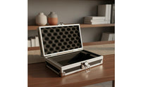 Lockable Locked Card Carrying Case Portable Graded Card Slab Case with Handle Hard Shell for Collectors, Travel, Display
