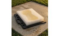 Built-in Handle Golf Bunker Practice Mat Bristle Surface Golf Bunker Hitting Mat Ball Holders Sports Gear Rectangular Base for Golfers