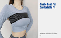 Reduces Movement Antimotion Bust Band Breathable Material Breast Stabilizer Band High Elasticity Chest Support Adjustable for Athletes, Fitness Enthusiasts, Nursing Mothers, Running, Exercise, Gym Sessions, Daily Wear