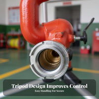Heavy Duty Piercing Fire Nozzle High Temperature Resistant Angled Fire Nozzle Demolition Water for Firefighters, Industrial Workers, Property Managers, Emergency Reaction, Agricultural Irrigation