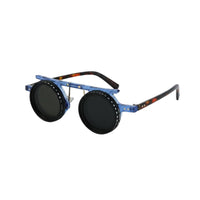 Adjustable ND Lens Sunglasses Protection Polarized Variable Tint Sunglasses Blue Light Blocking Light Round Steampunk Glasses for Driving, Fishing