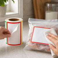 Large Waterproof Adhesive Labels for Organization and Naming, Tearable and Residue-Free