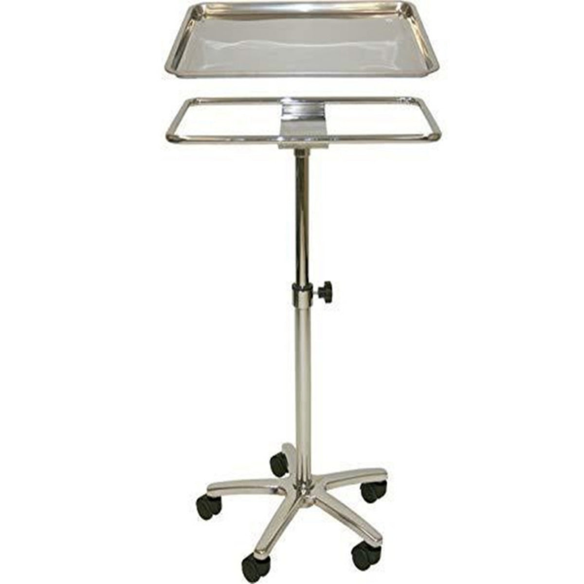 Rolling Tray Table Multipurpose Wheeled Utility Stand Heavy Duty Tray Table with Wheels for Permanent Art Artists, Care Facilities