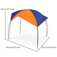 Foldable Inflatable Boat Canopy Overhead Boat Canopy with Support Poles Matching Sunshade Easy to Use for Boaters, Anglers, Fishing Trips, Lakeside