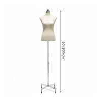 Foam Dress Form Easy to Shape Female Half Torso Form Stable Base Pattern Making Mannequin Body Torso for Seamstresses