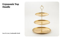 Stainless Steel Cake Stand Detachable Metal Cake Stand Smooth Finish Serveware Easy to Clean