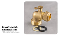 Adjustable Water Regulation Regulator 90 Degree Garden Hose Elbow L-Shaped Brass Hose Elbow Connector