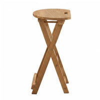 Foldable Design X-Shaped Frame Folding Stool Space-Saving Household Furniture Sturdy Portable Seat Easy to Use for Homeowners, Travelers, Small Areas, Kitchen, Dining Room, Entryway