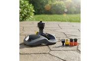 Wide Coverage 360 Degree Rotating Sprinkler Easy Setup Automatic Garden Sprinkler Universal Hose Connection Water Spray Nozzle Long-Lasting ABS Plastic for Roof Cooling, Vegetable Plot