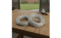 2 Rolls Twisted Steel Wire Core Trimmer Line Reinforced Trimmer Line with Steel Core Abrasion-Resistant Grass Eater String Stable Performance for Landscapers