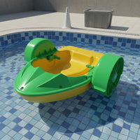 Family Fun Inflatable Water Boat Colorful Designs Kids Battery Powered Boat Thickened Material Amusement Park Equipment LED Lights for Swimming Pool