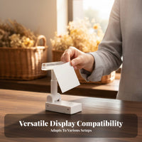 Sign Stand Base Sign Clip Adjustable Tag Holder for Supermarket, Warehouse