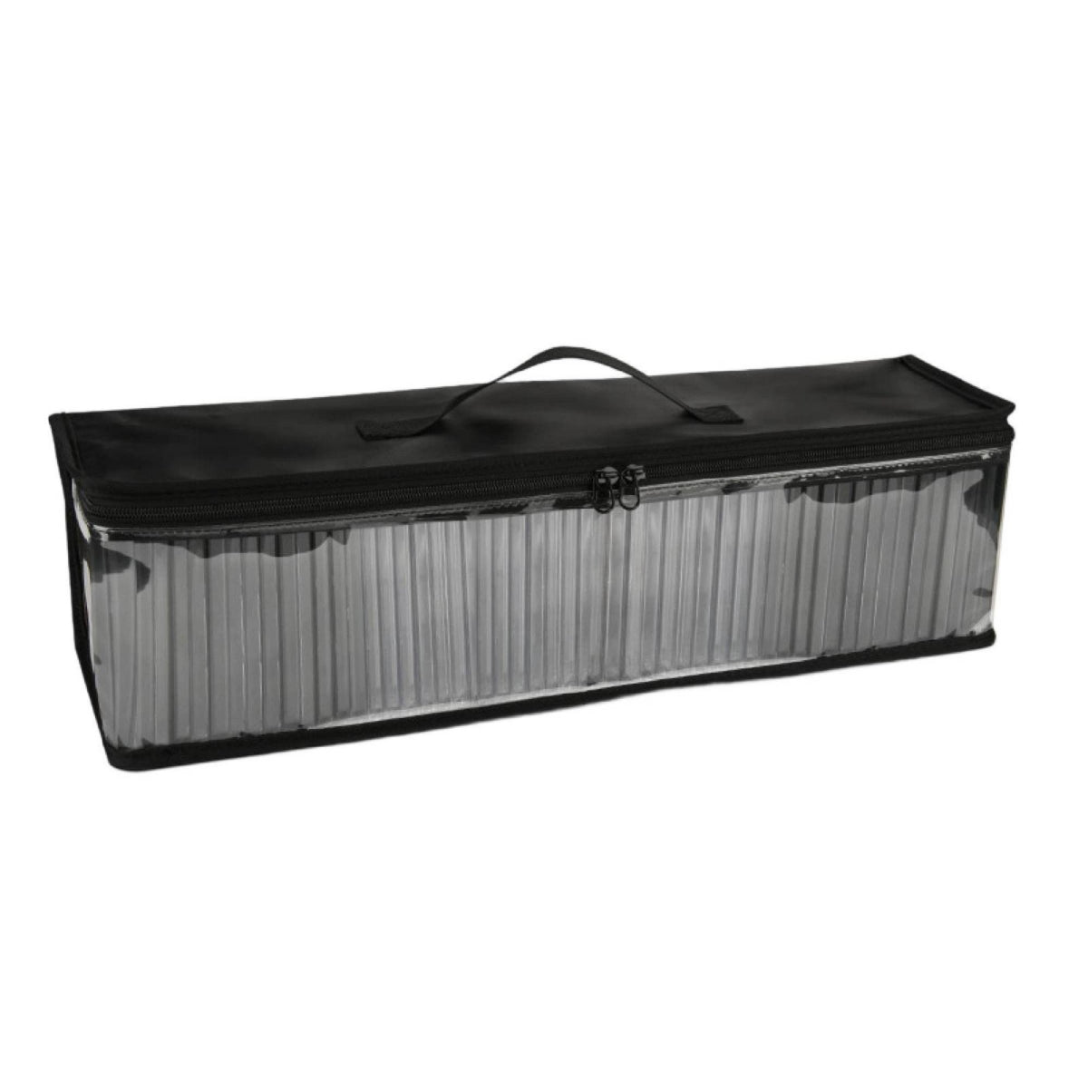 CD Storage Bag Transparent DVD Storage Bag CD Holder with Clear Window Zippered Media Holder with Handles Portable