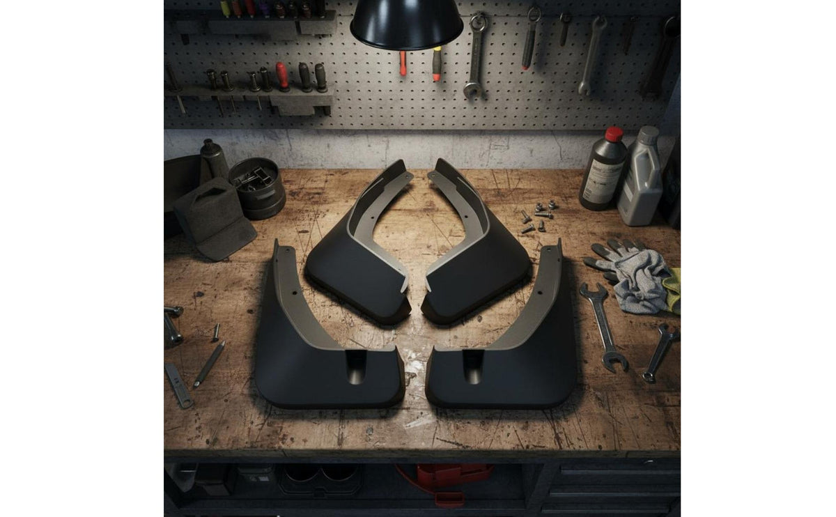 4 Pieces Car Mudguard Set Wear Resistant Front Rear Mud Flaps Easy Installation