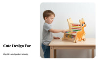 Educational Abacus Xylophone Toy Early Musical Development 8 Note Xylophone Abacus Toy Develops Hand-Eye Coordination for Preschool