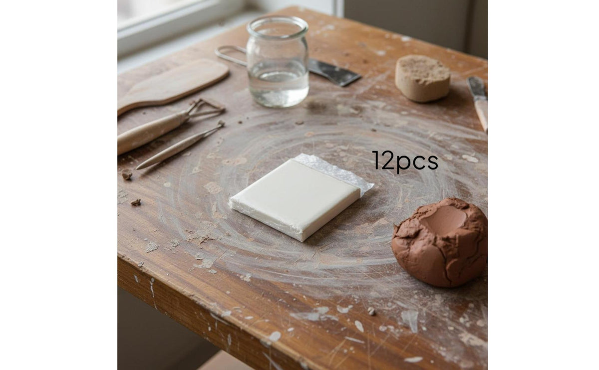 6 Pieces DIY Making Electric Pottery Wheel School Use Kids Pottery Kit for Elementary Students, Craft Time