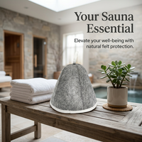 Sauna Hat for Steam Bath, Steam Room Essential Parts, Heat Resistant Sauna Cap, Stylish Appearance Sauna Hat, Sauna Hat with Hanging Loop