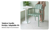 Nordic design Stackable Pfinalic Shell Chair Modern Design Armless Shell Chair Minimalist aesthetic Cafe Seat Lightweight for Small Apartment Dwellers, Business Owners, Dining Room, Kitchen, Reception Area, Office