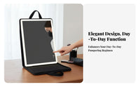 Portable Lighted Vanity Case Sturdy Travel Accessory Large Capacity for Bedroom