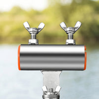 Stainless Steel Umbrella Clamp with Wing Screws 360-Degree Adjustable Umbrella Holder Rustproof Hardware Long-Lasting for Fishing Chair