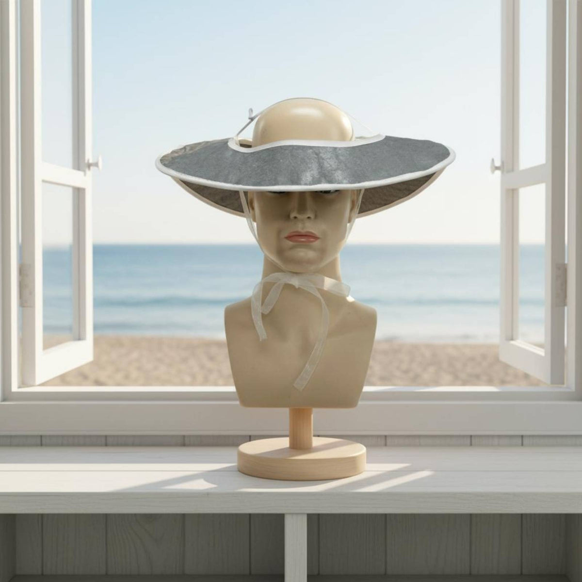 ventedTop Hat Structured Wide-Brim Hat Lightweight