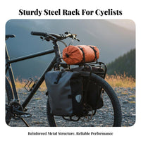 High Load Capacity Front Fork Luggage Rack Heavy Duty Cycle Front Rack Multi-Functional Easy Installation for Long-Distance Cyclists, Bikepackers, Commuters, Touring, Bikepacking, Outdoor Riding, Daily Commuting
