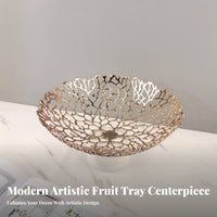 Marble Base Fruit Bowl Nordic Design Footed Fruit Bowl Minimalist for Coffee Table, Living Room, Kitchen Counter