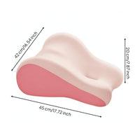 Pressure Relief Hip Elevation Pillow Soft and Breathable Ergonomic Body Inclined High-Rebound Core Prone Reading Lounger Removable Washable Cover for Bedroom