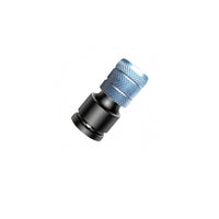 Knurled Drill Adapter Head Metal Alloy Telescopic Bit Adapter Compact Drill Bit Extender Black and Blue