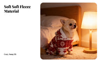 Super Soft Warm Fleece Pet Sweater Festive Christmas Pet Pajamas Cute for Cat Owners, Cold Weather, Indoors, Holidays