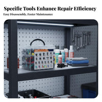 680 Pieces Push Rivet Selection Set Nylon Material Auto Body Clip Fastener Organized Storage Case Car Rivet Set for Mechanics
