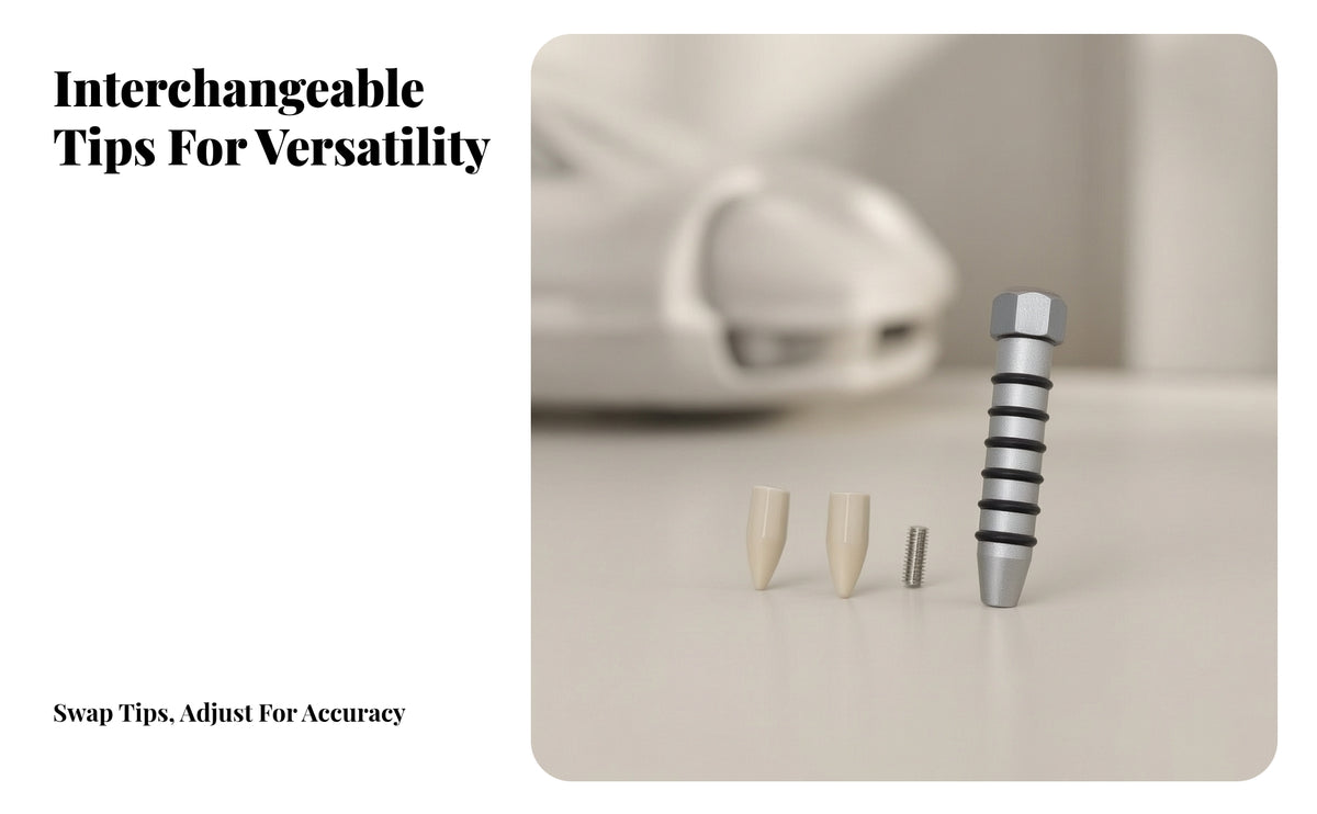 Non-Marring Indentation Repair Tapping | Detachable Metal Body, Adjustable Length Design, Tapping Pen with advanced composite tips Heads, for Panel Leveling