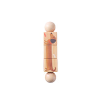 Early Learning Rotating Creature Block Game Hand-Eye Coordination Wooden Rotating Rattle Educational Creature Rotate Blocks Easy to Hold for Babies, Toddlers, Nursery, Preschool