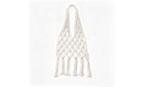 Mesh Bag with Tassels Versatile Macrame Bag Expandable for Beach