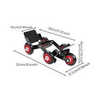 Emergency Use Flat Tire Push Aid Portable Motorcycle Mover Dolly 360 Degree Wheels Tire Mover Dolly Heavy Duty for Roadside