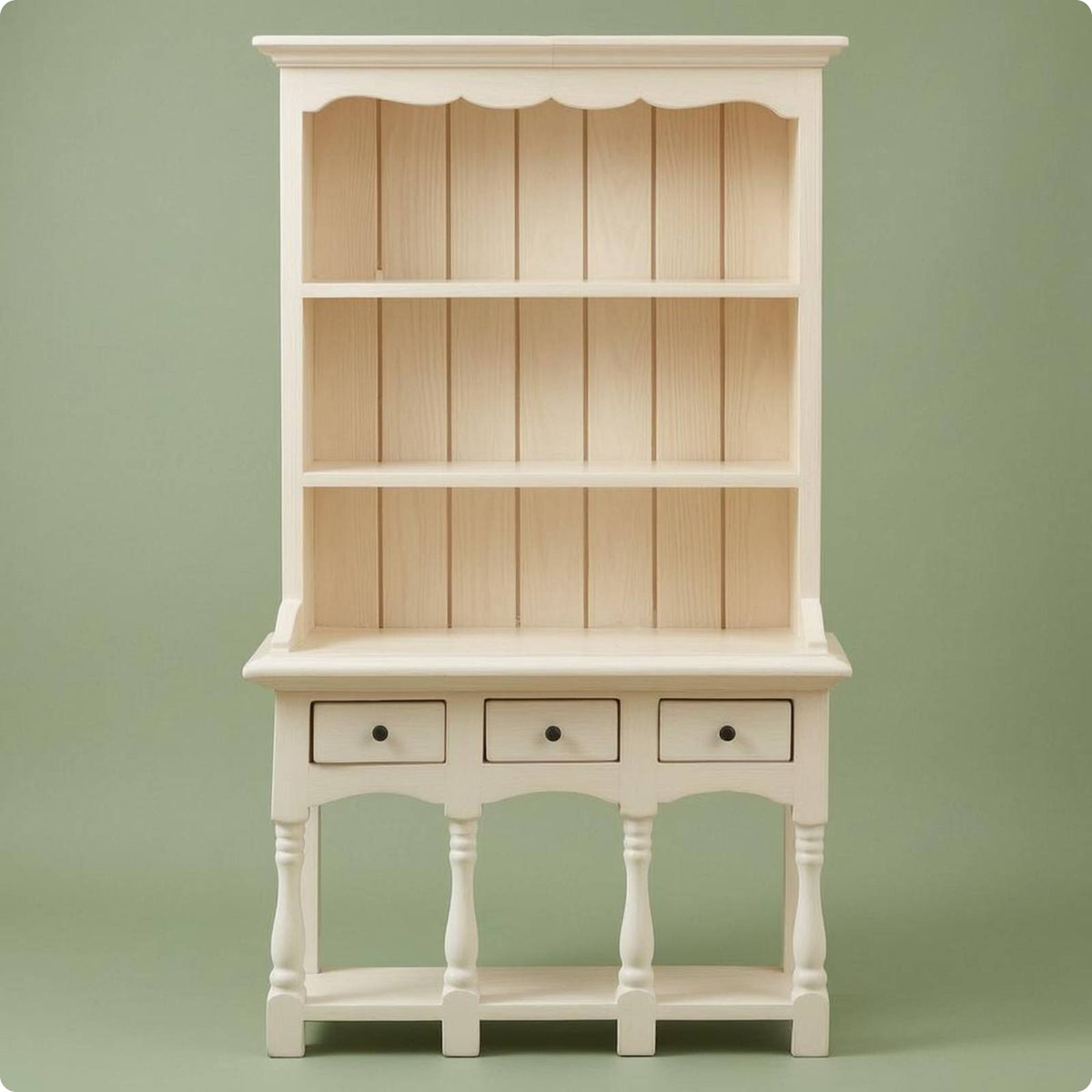 1:12 Scale Bookcase Black Metal Pulls Miniature Wooden Cabinet Trim Dollhouse Bookshelf