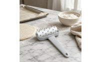 Stainless Steel Pastry Perforating Roller Handheld Pizza Pastry Docker White Pizza Crust Perforating Roller Cylindrical