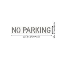 No Parking Stencil Reusable Pavement Marking Stencil Flexible Foldable for Maintenance Crews, Driveways, Asphalt