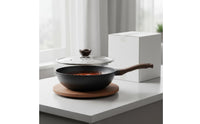Granite Frying Pan Set Gas Cooktop Nonstick Frying Pan Set Easy to Clean Stone Coating Skillet for Home Cooking, Stovetop