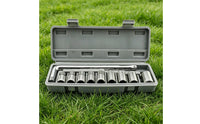 Compact Socket Wrench Toolkit Heavy-Duty Socket Wrench Set with Tool Box Portable Tools Organized for DIYers, Car Repair
