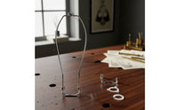 Light Bracket with Adapter Rings Compact Light Harp Kit Wire Frame Lampshade Holder Adaptable for Amateur Builders, Hobbyists