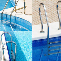 Stainless Steel Pool Ladder Anti-Slip Pool Ladder with Steps Rustproof